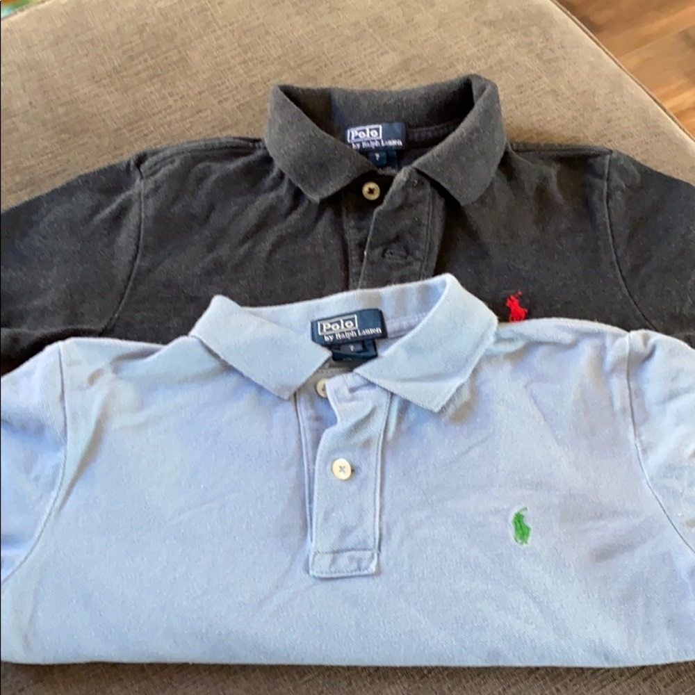 Boys Blue Polo Shirt Bundle